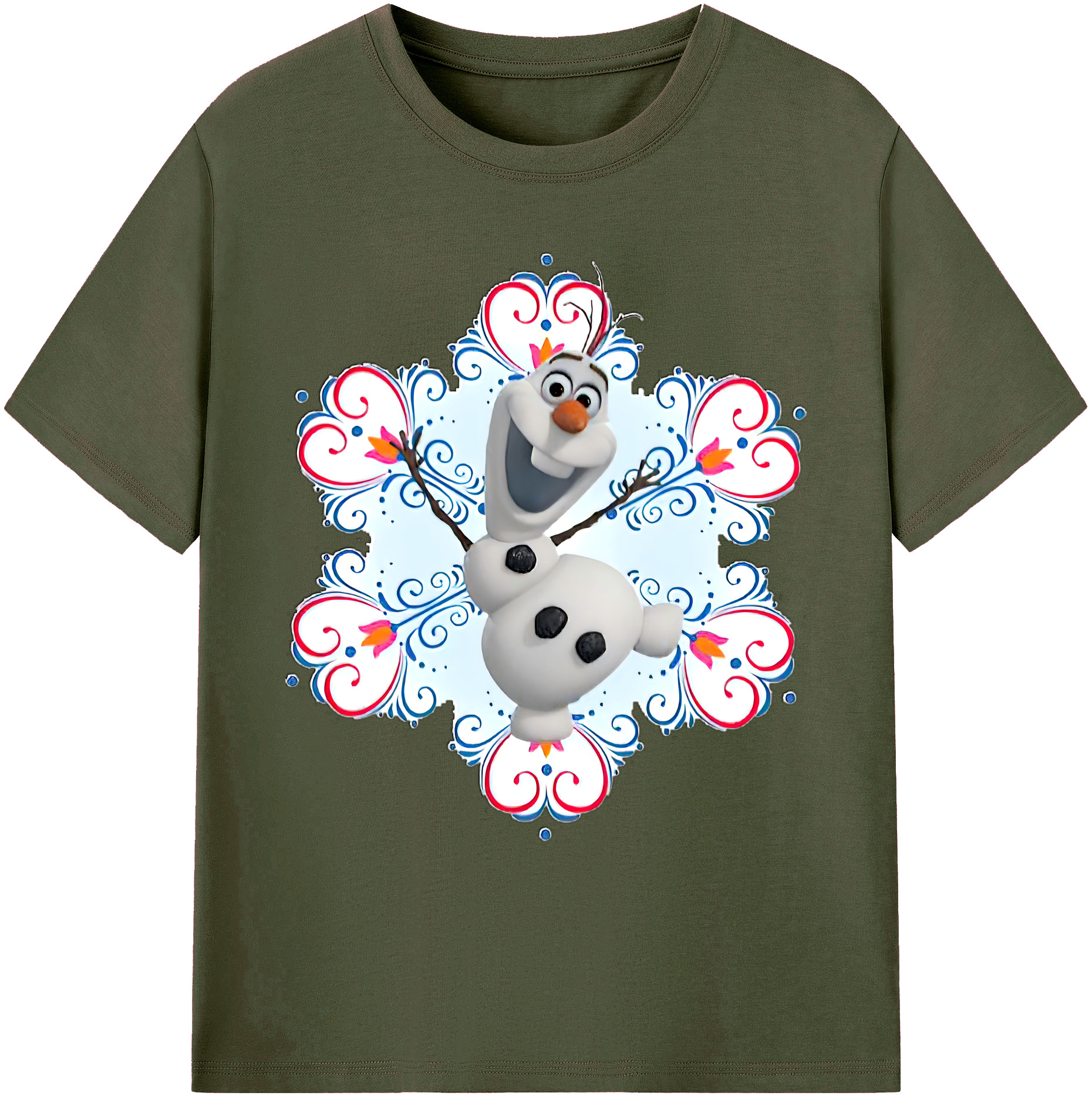 （画像用） アナと雪の女王 アンナ エルサ Frozen Anna Elsa 綿100％ メンズ半袖Tシャツ｜肌触りやわらか＆通気性